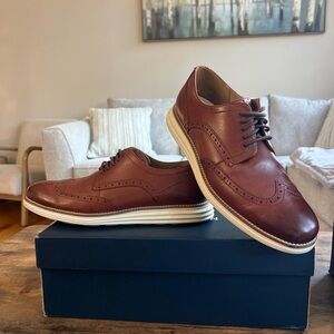 COLE HAAN Original Grand OS Wingtip Oxford Shoes Mens Size 9 Woodbury C26471 EUC